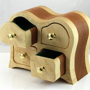 Large band saw box with maple and cherry.